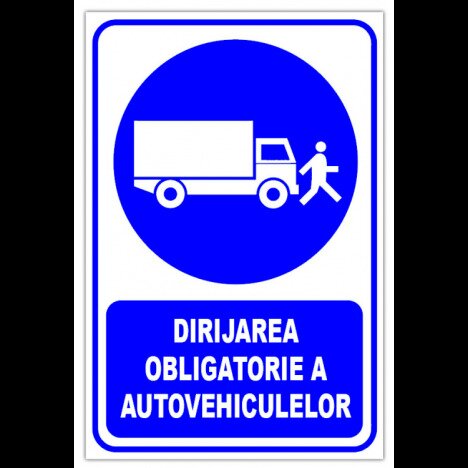 Indicator dirijarea obligatorie a autovehiculelor